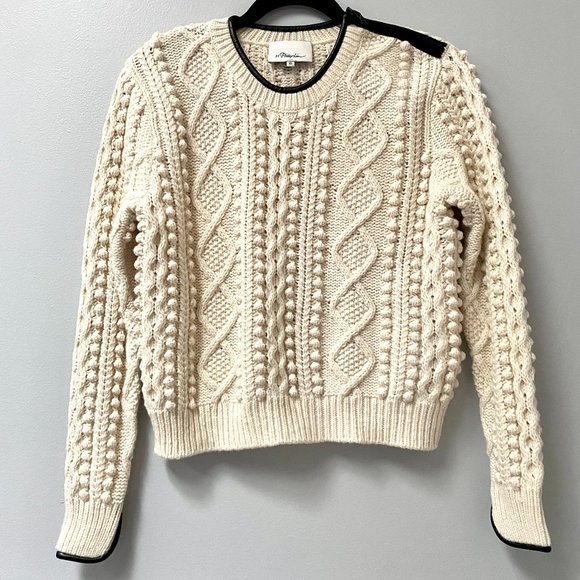 3.1 Phillip Lim Sweaters - 3.1 Phillip Lim Wool and Alpaca shoulder zip sweater